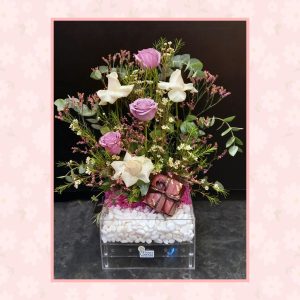 Flowers with Acrylic Stand