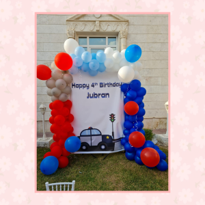 Balloons Decorations (3m) with tarpaulin (1m×1.8m)