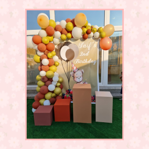 Balloons Decorations with tarpaulin (Garland design)